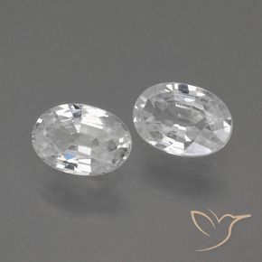 Shop natural 2.16ct Blanc Zircon gems, ovale, from Cambodge at GemSelect. In stock, global shipping!