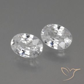 Shop natural 2.27ct Blanc Zircon gems, ovale, from Cambodge at GemSelect. In stock, global shipping!
