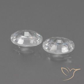 Shop natural 2.27ct Blanc Zircon gems, ovale, from Cambodge at GemSelect. In stock, global shipping!
