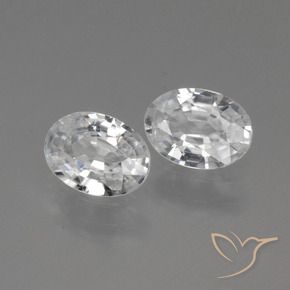 Shop natural 2.16ct Blanc Zircon gems, ovale, from Cambodge at GemSelect. In stock, global shipping!