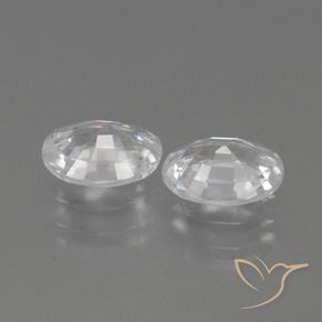 Shop natural 2.16ct Blanc Zircon gems, ovale, from Cambodge at GemSelect. In stock, global shipping!