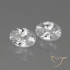 Shop natural 2.35ct Blanc Zircon gems, ovale, from Cambodge at GemSelect. In stock, global shipping!