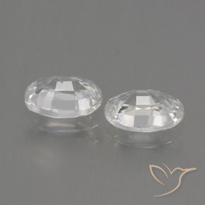 Shop natural 2.44ct Blanc Zircon gems, ovale, from Cambodge at GemSelect. In stock, global shipping!