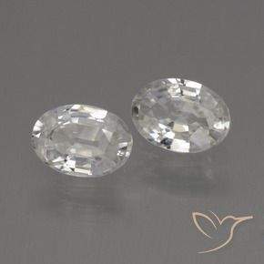 Shop natural 2.21ct Blanc clair Zircon gems, ovale, from Cambodge at GemSelect. In stock, global shipping!