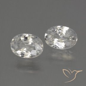 Shop natural 2.30ct Blanc chaud Zircon gems, ovale, from Cambodge at GemSelect. In stock, global shipping!