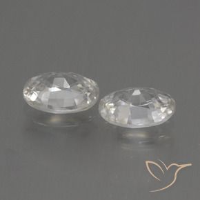 Shop natural 2.30ct Blanc chaud Zircon gems, ovale, from Cambodge at GemSelect. In stock, global shipping!