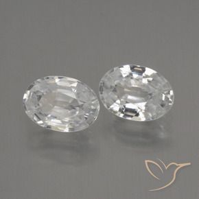 Shop natural 2.36ct Blanc Zircon gems, ovale, from Cambodge at GemSelect. In stock, global shipping!