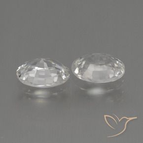 Shop natural 2.18ct Blanc chaud Zircon gems, ovale, from Cambodge at GemSelect. In stock, global shipping!