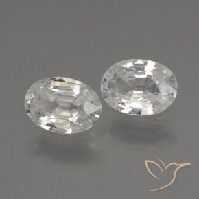 Shop natural 2.09ct Blanc Zircon gems, ovale, from Cambodge at GemSelect. In stock, global shipping!