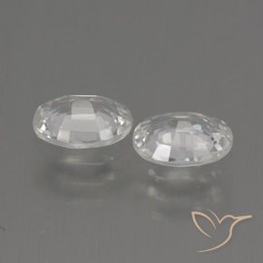 Shop natural 2.09ct Blanc Zircon gems, ovale, from Cambodge at GemSelect. In stock, global shipping!