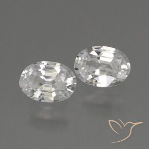 Shop natural 2.09ct Blanc Zircon gems, ovale, from Cambodge at GemSelect. In stock, global shipping!