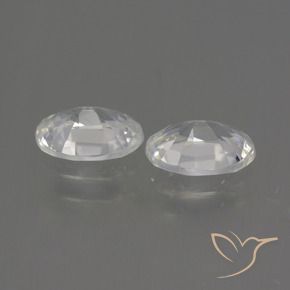 Shop natural 2.09ct Blanc Zircon gems, ovale, from Cambodge at GemSelect. In stock, global shipping!