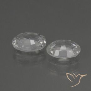 Shop natural 2.30ct Blanc Zircon gems, ovale, from Cambodge at GemSelect. In stock, global shipping!