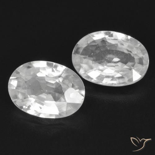 Shop natural 2.19ct Blanc Zircon gems, ovale, from Cambodge at GemSelect. In stock, global shipping!