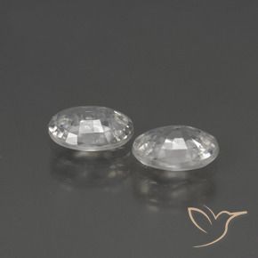 Shop natural 2.14ct Blanc clair Zircon gems, ovale, from Cambodge at GemSelect. In stock, global shipping!