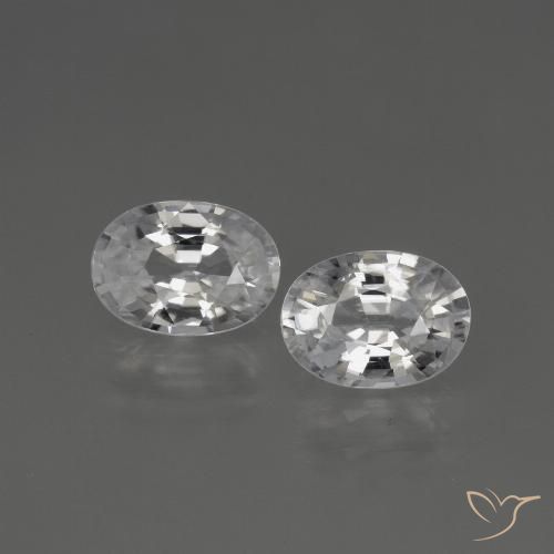 2.51ctw Naturel Blanc clair Zircon, ovale, VS, Photo A