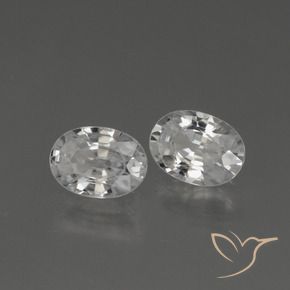 Shop natural 2.44ct Blanc clair Zircon gems, ovale, from Cambodge at GemSelect. In stock, global shipping!