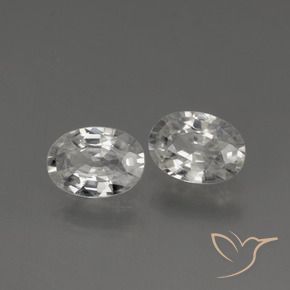 Shop natural 2.13ct Blanc Zircon gems, ovale, from Cambodge at GemSelect. In stock, global shipping!