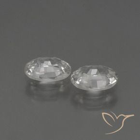 Shop natural 2.13ct Blanc Zircon gems, ovale, from Cambodge at GemSelect. In stock, global shipping!