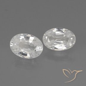 Shop natural 2.33ct Blanc Zircon gems, ovale, from Cambodge at GemSelect. In stock, global shipping!