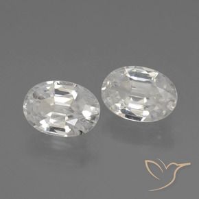 Shop natural 2.41ct Blanc Zircon gems, ovale, from Cambodge at GemSelect. In stock, global shipping!