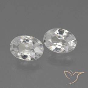 Shop natural 2.20ct Blanc Zircon gems, ovale, from Cambodge at GemSelect. In stock, global shipping!