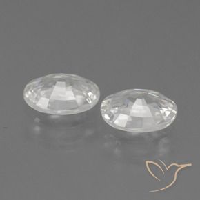 Shop natural 2.25ct Blanc Zircon gems, ovale, from Cambodge at GemSelect. In stock, global shipping!
