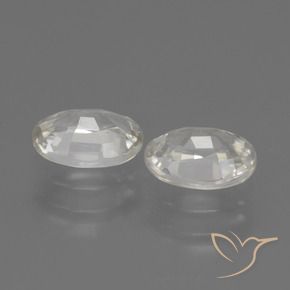 Shop natural 2.40ct Blanc chaud Zircon gems, ovale, from Cambodge at GemSelect. In stock, global shipping!