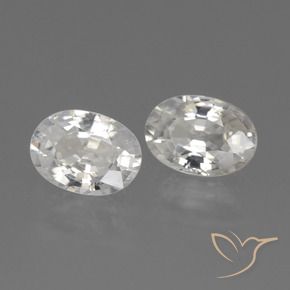 Shop natural 2.50ct Blanc Zircon gems, ovale, from Cambodge at GemSelect. In stock, global shipping!