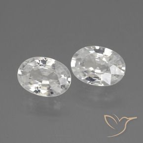 Shop natural 2.21ct Blanc Zircon gems, ovale, from Cambodge at GemSelect. In stock, global shipping!