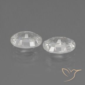 Shop natural 2.21ct Blanc Zircon gems, ovale, from Cambodge at GemSelect. In stock, global shipping!