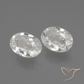 Shop natural 2.17ct Blanc Zircon gems, ovale, from Cambodge at GemSelect. In stock, global shipping!