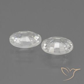 Shop natural 2.17ct Blanc Zircon gems, ovale, from Cambodge at GemSelect. In stock, global shipping!