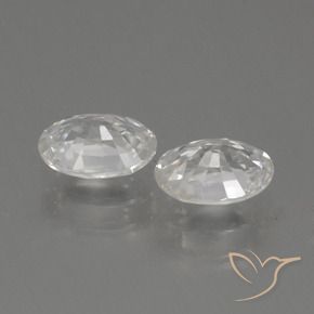 Shop natural 2.47ct Blanc Zircon gems, ovale, from Cambodge at GemSelect. In stock, global shipping!