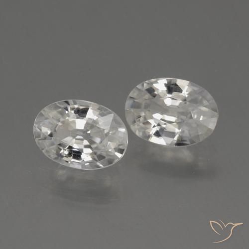 Shop natural 2.24ct Blanc Zircon gems, ovale, from Cambodge at GemSelect. In stock, global shipping!