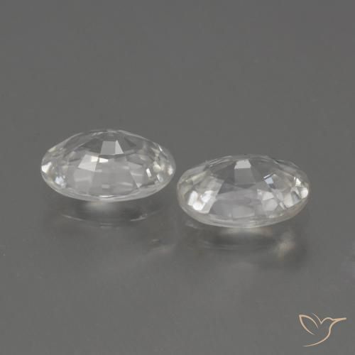Shop natural 2.24ct Blanc Zircon gems, ovale, from Cambodge at GemSelect. In stock, global shipping!