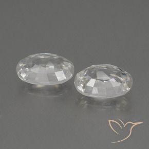 Shop natural 2.55ct Blanc chaud Zircon gems, ovale, from Cambodge at GemSelect. In stock, global shipping!