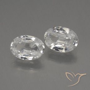 Shop natural 2.20ct Blanc Zircon gems, ovale, from Cambodge at GemSelect. In stock, global shipping!
