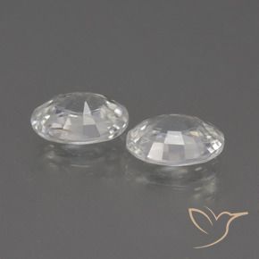 Shop natural 2.31ct Blanc chaud Zircon gems, ovale, from Cambodge at GemSelect. In stock, global shipping!