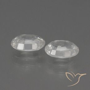 Shop natural 2.43ct Blanc chaud Zircon gems, ovale, from Cambodge at GemSelect. In stock, global shipping!