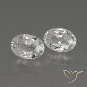 Shop natural 2.55ct Blanc Zircon gems, ovale, from Cambodge at GemSelect. In stock, global shipping!