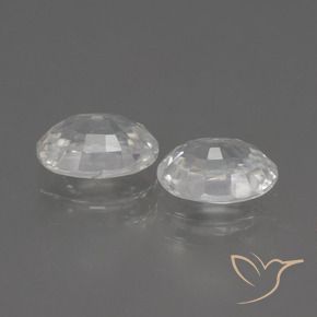 Shop natural 2.55ct Blanc Zircon gems, ovale, from Cambodge at GemSelect. In stock, global shipping!