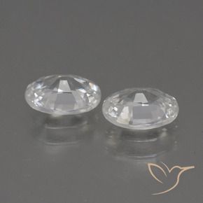 Shop natural 2.18ct Blanc Zircon gems, ovale, from Cambodge at GemSelect. In stock, global shipping!