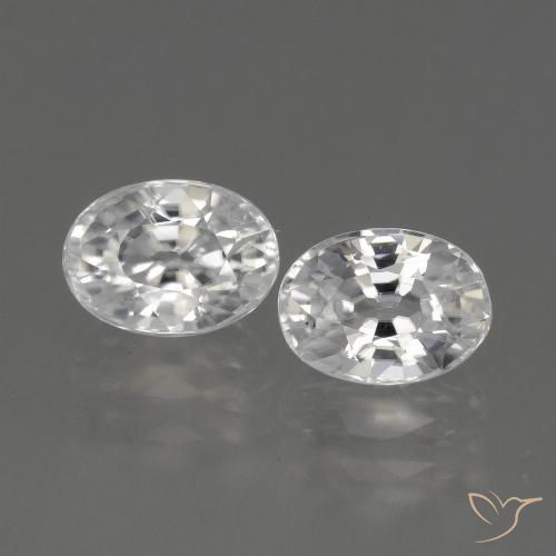 Shop natural 2.94ct Blanc Zircon gems, ovale, from Cambodge at GemSelect. In stock, global shipping!