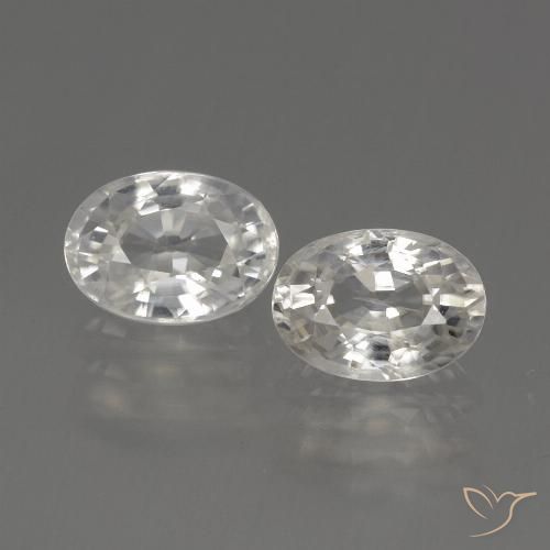 2.70ctw Naturel Blanc chaud Zircon, ovale, VS