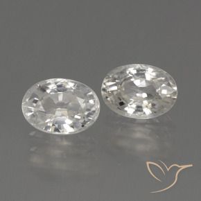 Shop natural 2.70ct Blanc chaud Zircon gems, ovale, from Cambodge at GemSelect. In stock, global shipping!