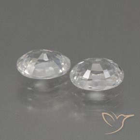 Shop natural 2.69ct Blanc chaud Zircon gems, ovale, from Cambodge at GemSelect. In stock, global shipping!