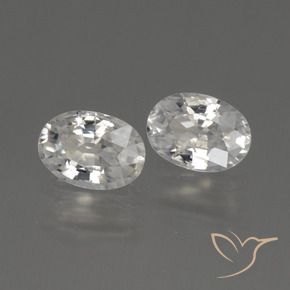 Shop natural 2.16ct Blanc chaud Zircon gems, ovale, from Cambodge at GemSelect. In stock, global shipping!