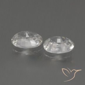 Shop natural 2.16ct Blanc chaud Zircon gems, ovale, from Cambodge at GemSelect. In stock, global shipping!