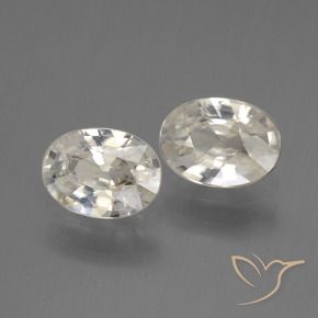 Shop natural 2.07ct Blanc chaud Zircon gems, ovale, from Cambodge at GemSelect. In stock, global shipping!
